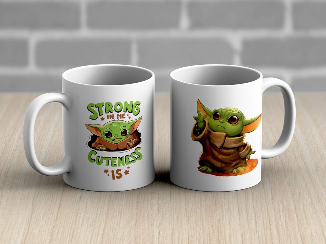 Cute Baby Yoda Šolja