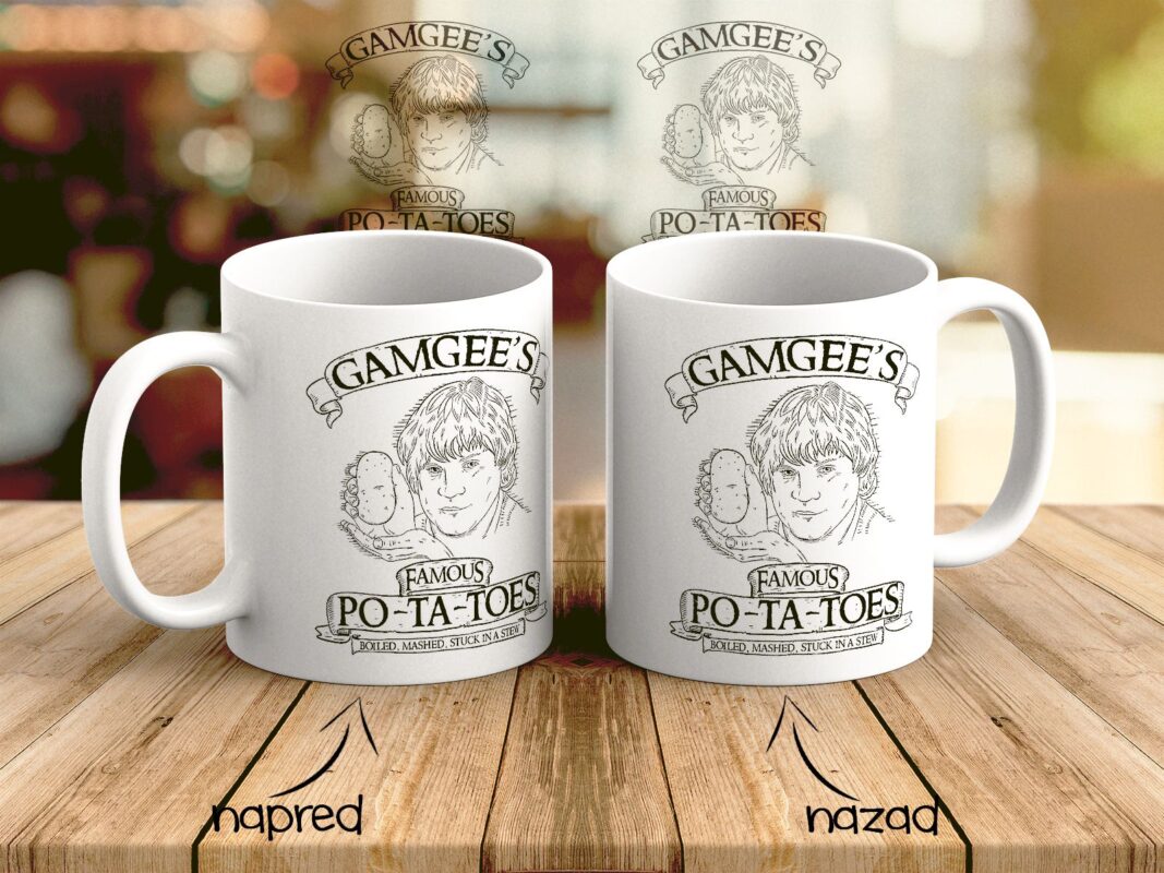 Gamgees Po-Ta-Toes Lord of the Rings Šolja