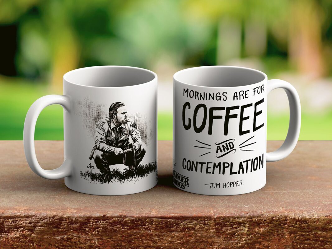 Mornings are for - Stranger Things Šolja