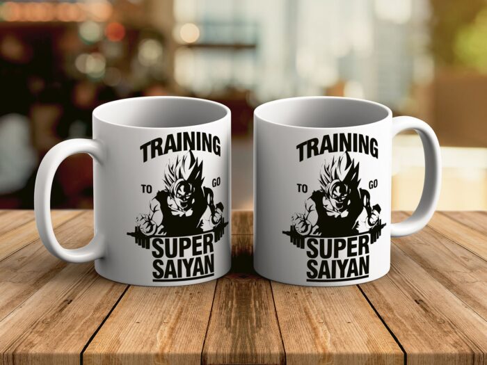 Training to go Super Saiyan - Dragon Ball Šolja